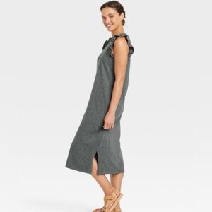 Universal Thread Charcoal Midi Dress 100% Cotton